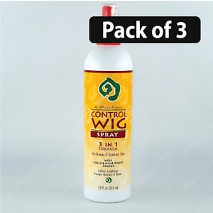 (Pack of 3) African Essence Control Wig Spray 3 IN 1 Formula 12oz