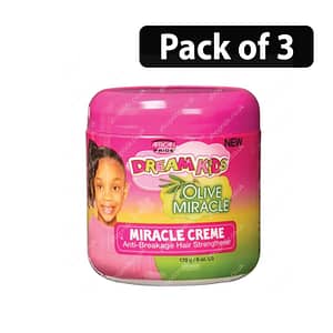 (Pack of 3) African Pride Dream Kids Olive Miracle Creme 170g