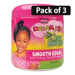 (Pack of 3) African Pride Dream Kids Olive Miracle Smooth Edges 170g