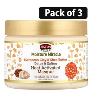 (Pack of 3) African Pride Moisture Heat Activated Masque 12oz