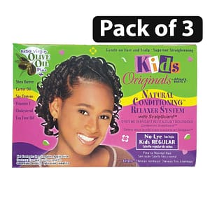 (Pack of 3) Africa’s Best Kids Organics No-Lye Kids Regular