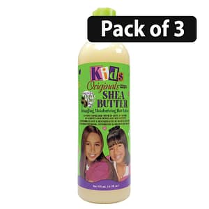 (Pack of 3) Africa’s Best Kids Originals Shea Butter Detangling Moisturizing Hair Lotion 12oz