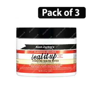 (Pack of 3) Aunt Jackie’s Curls And Coils Flaxseed Seal It Up 7.5oz
