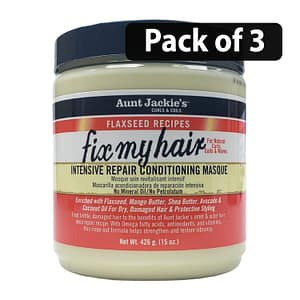 (Pack of 3) Aunt Jackie's Fix My Hair Intensive Repair Conditioning Masque 15oz