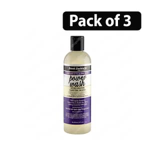 (Pack of 3) Aunt Jackie’s Power Wash Intense Moisture Clarifying Shampoo 12oz