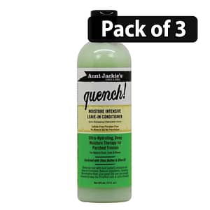 (Pack of 3) Aunt Jackie’s Quench Moisture Intensive Leave-in Conditioner 12 oz