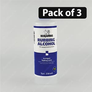 (Pack of 3) BENJAMINS Rubbing Alcohol 250ml