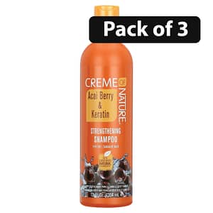 (Pack of 3) Creme Of Nature Acai Berry & Keratin Strengthening Shampoo 12fl.oz