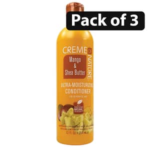 (Pack of 3) Creme Of Nature Mango & Shea Butter Conditioner 12oz