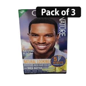 (Pack of 3) Creme Of Nature Natural Looking- Moisture-Rich Hair Color Natural Black