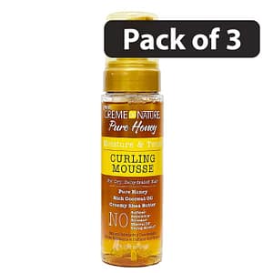 (Pack of 3) Creme Of Nature Pure Honey Curling Mousse 7oz