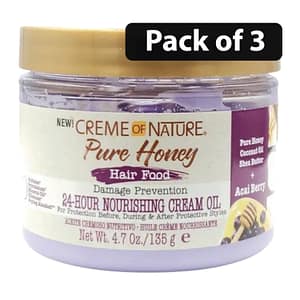 (Pack of 3) Creme Of Nature Pure Honey Hair Food 4.7oz/135g
