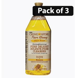 (Pack of 3) Creme Of Nature Pure Honey Hair Food Pure Delight Sulphate Free Cleanser 12fl.oz