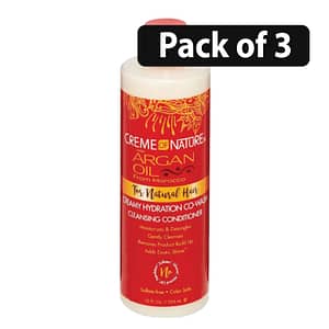 (Pack of 3) Creme of Nature Creamy Hydration Co-Wash Cleansing Conditioner 12oz