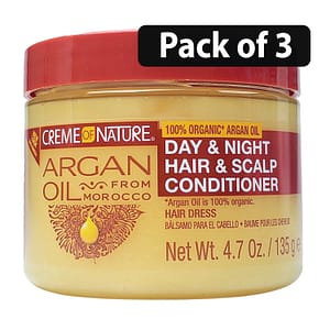 (Pack of 3) Creme of Nature Day & Night Hair & Scalp Conditioner 4.7oz