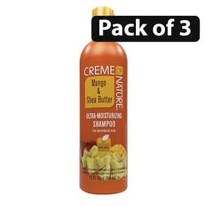 (Pack of 3) Creme of Nature Mango & Shea Butter Ultra Moisturizing Shampoo 12oz