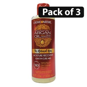 (Pack of 3) Creme of Nature Moisture Recovery Leave-IN Curl Milk 8oz