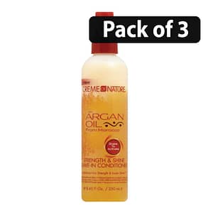 (Pack of 3) Creme of Nature Strength & Shine Leave - in Conditioner 8oz