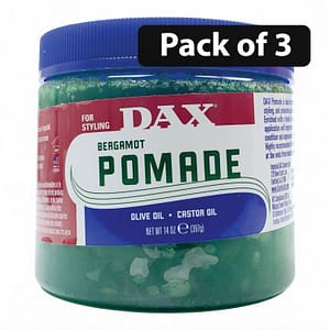 (Pack of 3) Dax Bergamot Pomade with Olive & Castor Oil 14oz