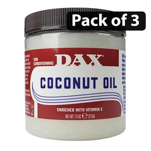 (Pack of 3) Dax Coconut Oil with Vitamin E 7.5oz