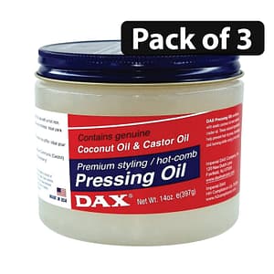(Pack of 3) Dax Pressing Oil Contains Coconut Oil & Castor Oil 14oz