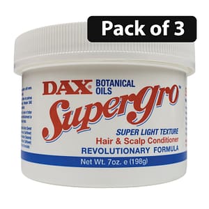 (Pack of 3) Dax SuperGro Hair & Scalp Conditioner 7oz