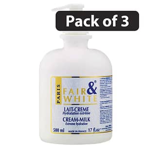(Pack of 3) Fair & White Cream Milk Extreme hydration-Original 500ml