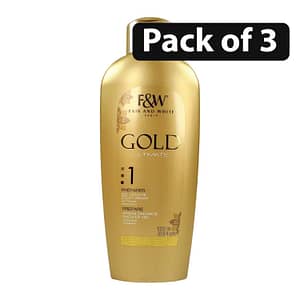 (Pack of 3) Fair & White Gold 1 Shower Gel 33.8oz