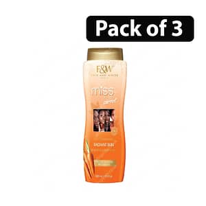 (Pack of 3) Fair & White Miss White Carrot Brightening Body Lotion 17.6oz
