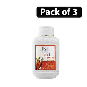 (Pack of 3) Fair & White Paris Lait Carrot Eclaircissant 17oz