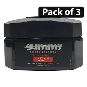 (Pack of 3) Gummy Professional Maximum Hold Extreme Look Hair Gel 220ml