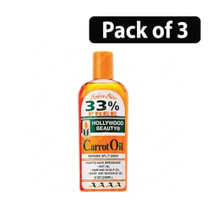 (Pack of 3) Hollywood Beauty Carrot Oil Repair Split Ends 8oz