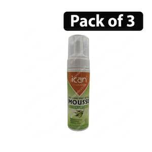 (Pack of 3) Ican London Hold & Shine Wrap/Setting Mousse Olive Oil 7fl.oz