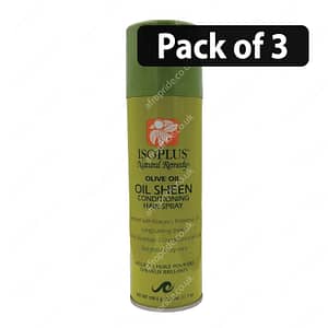 (Pack of 3) Isoplus Oil Sheen Conditioning Hair Spray 251ml/7oz