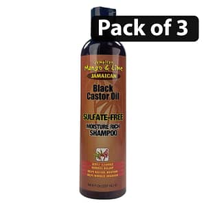 (Pack of 3) Jamaican Mango & Lime Black Castor Oil 8oz
