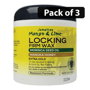 (Pack of 3) Jamaican Mango & Lime Locking Firm Wax Extra Hold 6oz