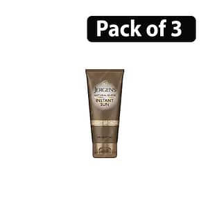 (Pack of 3) Jergens Natural Glow Instant Sun Light Bronze Moisturizer+Bronzer 6Fl.oz