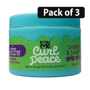 (Pack of 3) Just For Me Curl Peace Braiding & Twisting Grip Glaze 5.5oz