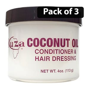 (Pack of 3) Kuza Coconut Oil Conditioner & Hair Dressing 4oz