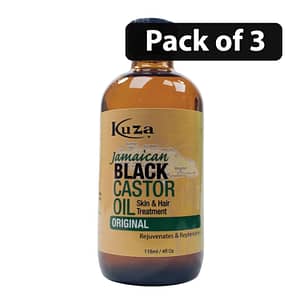(Pack of 3) Kuza Jamaican Black Castor Oil Original 4oz