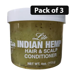 (Pack of 3) Lite Kuza Indian Hemp Hair & Scalp Conditioner 4oz