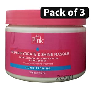 (Pack of 3) Luster’s Pink Super Hydrate & Shine Masque 11.5oz