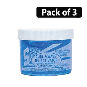 (Pack of 3) Luster’s Scurl Curl & Wave Jel Activator for Natural Hair 10.5oz