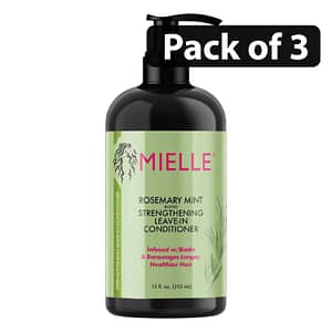 (Pack of 3) Mielle Rosemary Mint Blend Strengthening Leave in Conditioner 12fl.oz