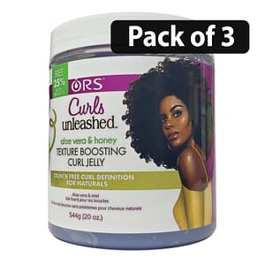 (Pack of 3) ORS Curls Unshealed ALoe Vera & Honey Texture Boosting Curl Jelly 20oz