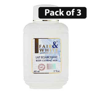 (Pack of 3) Paris Fair & White Lait Eclaircissant Body Clearing Milk 17oz