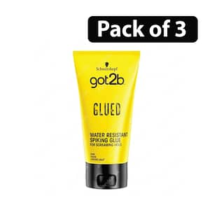 (Pack of 3) Schwarzkopf Got2b Glued Water Resistant Spiking Glue 150ml