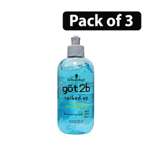 (Pack of 3) Schwarzkopf Got2b Spiked Up Styling Gel 8.5oz