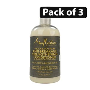 (Pack of 3) Shea Moisture Anti Breakage Strengthening Conditioner, Yucca & Baobab 384ml