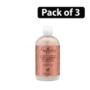 (Pack of 3) Shea Moisture Coconut Hibiscus Curl & Shine Shampoo 13oz